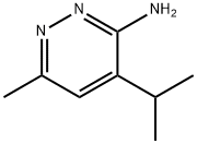 3-Pyridazinamine,  6-methyl-4-(1-methylethyl)- Struktur