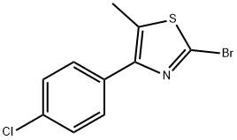 2-BROMO-4-(4-CHLOROPHENYL)-5-METHYLTHIAZOLE Struktur