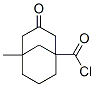 Bicyclo[3.3.1]nonane-1-carbonyl chloride, 5-methyl-3-oxo- (7CI) Struktur