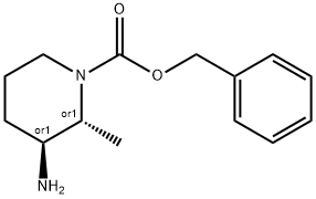 3-AMino-2-Methyl-piperidine-1-carboxylic acid benzyl ester Struktur