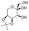 4,5-O-(1-Methylethylidene)-β-D-fructopyranose Struktur