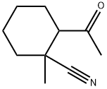 Cyclohexanecarbonitrile, 2-acetyl-1-methyl- (7CI) Struktur