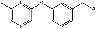 3-[(6-Methylpyrazin-2-yl)oxy]benzyl chloride Struktur