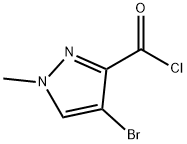 4-BROMO-1-METHYL-1H-PYRAZOLE-3-CARBONYL CHLORIDE Struktur