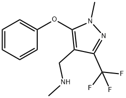 N-METHYL-[1-METHYL-5-PHENOXY-3-(TRIFLUOROMETHYL)-1H-PYRAZOL-4-YL]METHYLAMINE Struktur