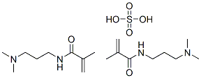 bis[N-[3-(dimethylamino)propyl]methacrylamide] sulphate Struktur