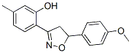 2-[4,5-Dihydro-5-(4-methoxyphenyl)isoxazol-3-yl]-5-methylphenol Struktur