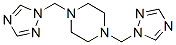 Piperazine, 1,4-bis(1H-1,2,4-triazol-1-ylmethyl)- Struktur