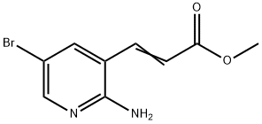 3-(2-AMINO-5-BROMO-PYRIDIN-3-YL)-ACRYLIC ACID METHYL ESTER Struktur