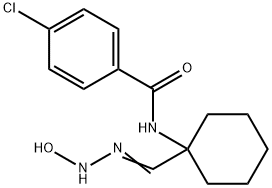 4-CHLORO-N-[1-(N-HYDROXYCARBAMIMIDOYL)-CYCLOHEXYL]-BENZAMIDE Struktur