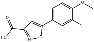 5-(3-FLUORO-4-METHOXY-PHENYL)-ISOXAZOLE-3-CARBOXYLIC ACID price.