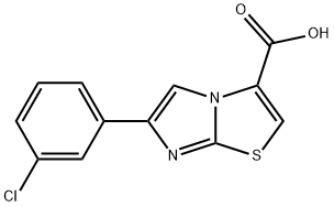 6-(3-CHLORO-PHENYL)-IMIDAZO[2,1-B]THIAZOLE-3-CARBOXYLIC ACID Struktur