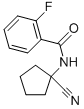 N-(1-CYANO-CYCLOPENTYL)-2-FLUORO-BENZAMIDE Struktur