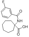 1-(3-FLUORO-BENZOYLAMINO)-CYCLOHEPTANECARBOXYLIC ACID Struktur