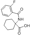 1-(2-FLUORO-BENZOYLAMINO)-CYCLOHEXANECARBOXYLIC ACID Struktur