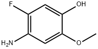 Phenol,  4-amino-5-fluoro-2-methoxy- Struktur