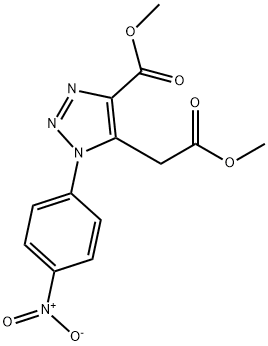 METHYL 5-(2-METHOXY-2-OXOETHYL)-1-(4-NITROPHENYL)-1H-1,2,3-TRIAZOLE-4-CARBOXYLATE Struktur