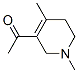 Ethanone, 1-(1,2,5,6-tetrahydro-1,4-dimethyl-3-pyridinyl)- (9CI) Struktur