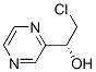 2-Pyrazinemethanol,  -alpha--(chloromethyl)-,  (-alpha-R)- Struktur