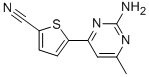 4-(5-CYANOTHIEN-2-YL)-6-METHYLPYRIMIDIN-2-AMINE Struktur