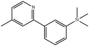 4-methyl-2-(3-trimethylsilylphenyl)pyridine Struktur