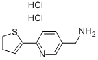 (6-THIEN-2-YLPYRIDIN-3-YL)METHYLAMINE DIHYDROCHLORIDE Struktur