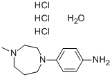 4-METHYLHOMOPIPERAZINE-4-AMINOBENZENE TRIHYDROCHLORIDE MONOHYDRATE Struktur