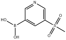 5-(METHYLSULFONYL)-3-PYRIDINEBORONIC ACID Struktur