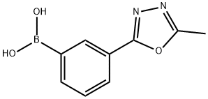 2-(3-BORONOPHENYL)-5-METHYL-1,3,4-OXADIAZOLE Struktur