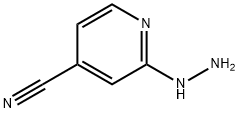 2-hydrazinylpyridine-4-carbonitrile Struktur