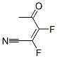 2-Pentenenitrile, 2,3-difluoro-4-oxo-, (Z)- (9CI) Struktur