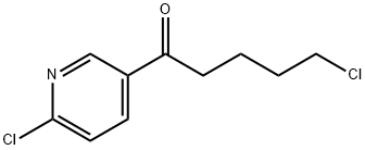 2-CHLORO-5-(5-CHLOROVALERYL)PYRIDINE Struktur