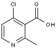 4-CHLORO-2-METHYL-NICOTINIC ACID Struktur