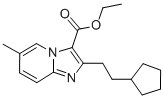 ETHYL 2-CYCLOPENTYLETHYL 5-METHYL-1H-IMIDAZO[1,2-A]PYRIDINE-3-CARBOXYLATE Struktur