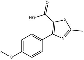 2-METHYL-4-(4-METHOXY)PHENYL THIAZOLE-5-CARBOXYLIC ACID Struktur