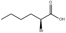 Hexanoic acid, 2-bromo-, (2S)- Struktur