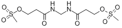 N,N'-METHYLENEBIS(2-CARBAMOYLETHYL) BIS(METHANESULFONATE) Struktur