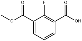 1,3-BENZENEDICARBOXYLIC ACID, 2-FLUORO-, 1-METHYL ESTER Struktur