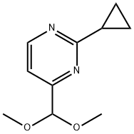 2-Cyclopropyl-4-dimethoxymethyl-pyrimidine Struktur