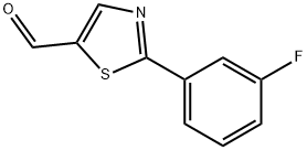 2-(3-FLUOROPHENYL)THIAZOLE-5-CARBALDEHYDE Struktur