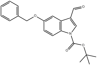 1-Boc-5-benzyloxy-3-formylindole Struktur