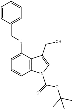 1-Boc-4-benzyloxy-3-hydroxymethylindole Struktur