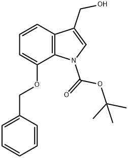 1-Boc-7-benzyloxy-3-hydroxymethylindole Struktur