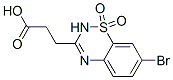 7-Bromo-2H-1,2,4-benzothiadiazine-3-propanoic acid 1,1-dioxide Struktur