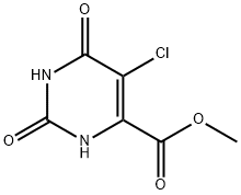 5-氯2,6-二羥基-4-嘧啶羧酸甲酯 結(jié)構(gòu)式