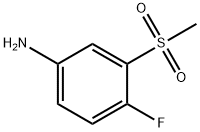 4-Fluoro-3-(methylsulphonyl)aniline Struktur