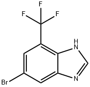 6-Bromo-4-(trifluoromethyl)-1H-benzimidazole 97% Struktur