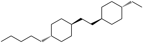 4-Pentyl-[2-(trans-4-ethylcyclohexyl)ethyl]cyclohexane Struktur