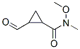 Cyclopropanecarboxamide,  2-formyl-N-methoxy-N-methyl- Struktur