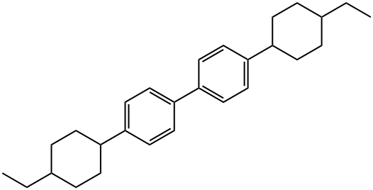 1,1'-Biphenyl, 4,4'-bis(4-ethylcyclohexyl)- Struktur